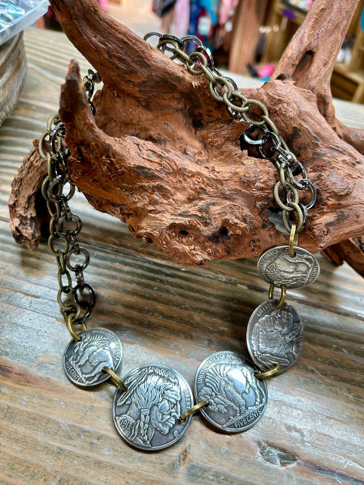 The Tonto Buffalo Nickel Necklace