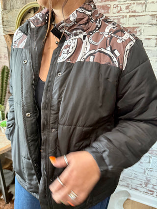 Left Lead Western Puffer Jacket