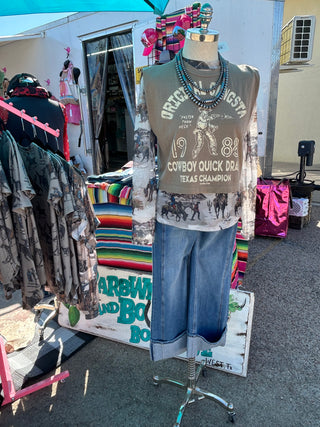 Original Gangsta Cropped Muscle Tank
