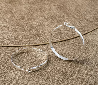 2 Inch Sterling Silver Everyday Hoops