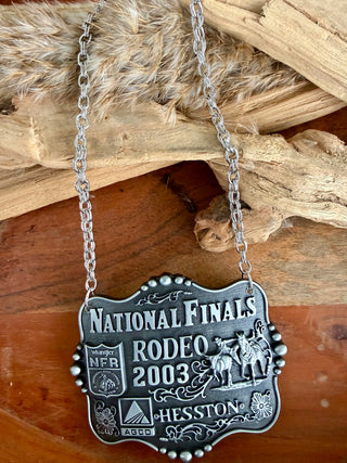 2003 NFR Commemorative Buckle Statement Necklace