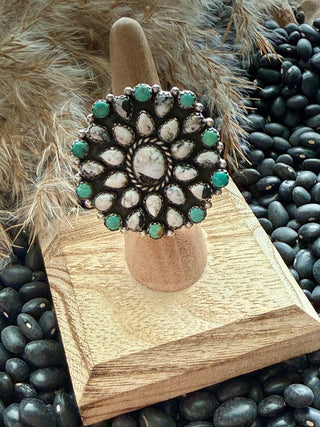 White Buffalo Bloom Ring-6