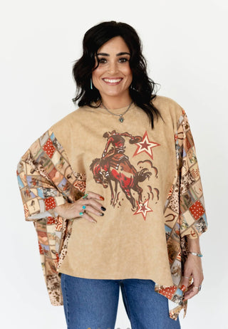 Star Cowboy Western Poncho – Varsity Rodeo