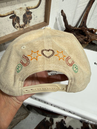 Cowboy Hat Western Snapback Cap | Cow Print Brim Embroidered Cowgirl Hat