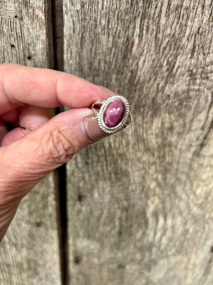 Sterling Silver Purple Spiny Rings