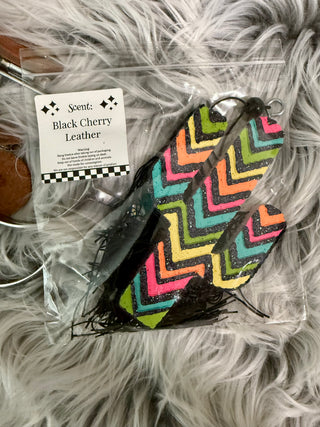Neon Chevron Arrowhead Car Freshie – 2 scents