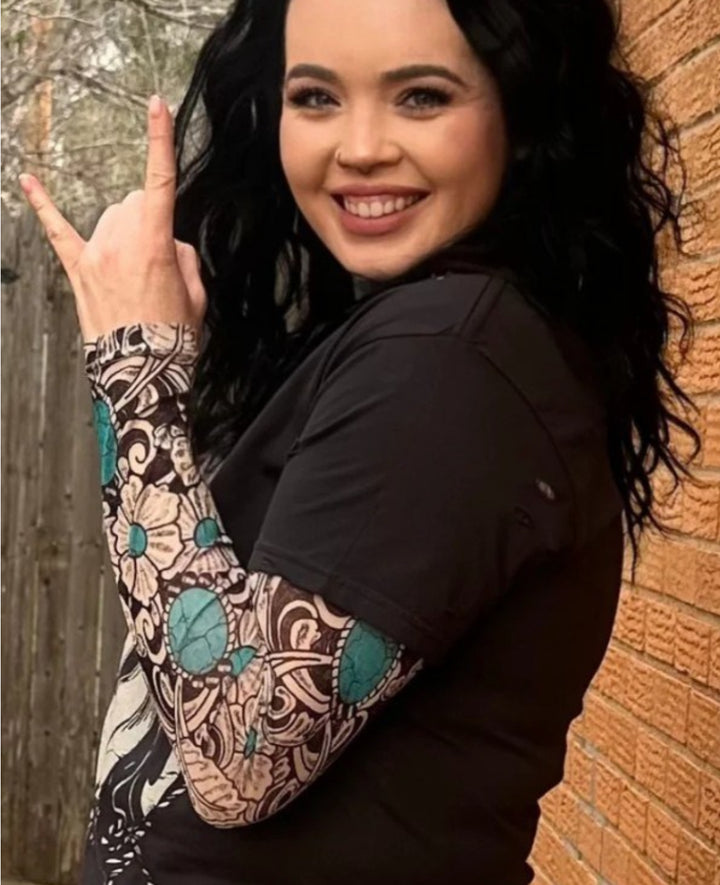 Tattoos on This Town Mesh Top