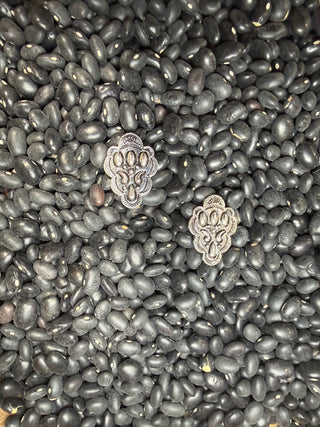 Western Silver Concho Stud Earrings | Vintage-Style Cowgirl Jewelry