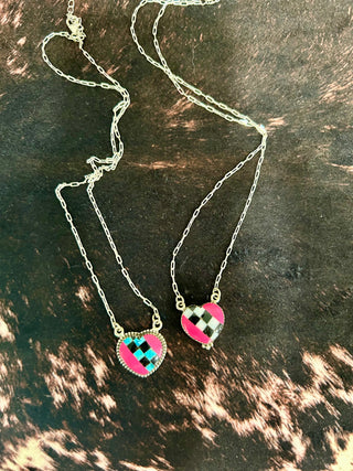 Sterling Silver Kandy Hearts Necklace