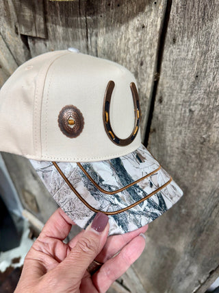 Lucky Horseshoe Camo Trucker Hat