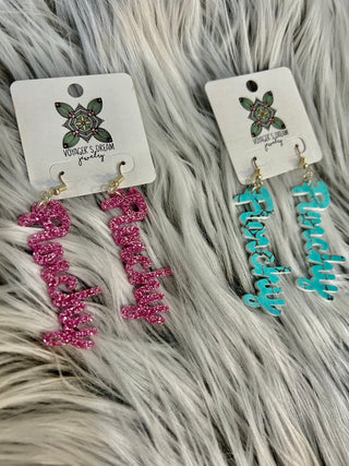 Punchy Cowgirl Western Earrings