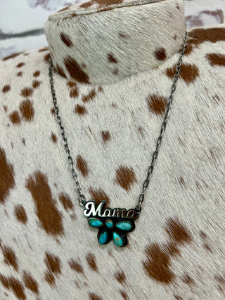 Sterling Silver Mama Necklace