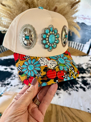 Roll The Dice Concho Trucker Hat