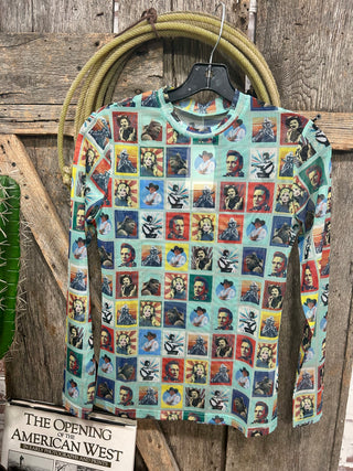 Country Music Icons Mesh Top
