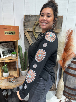 Wagon Wheel Long Sleeve Top