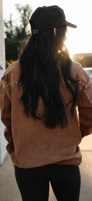 Silver Creek Chocolate Studded Quarter Zip Pullover – 2 Fly Clothing