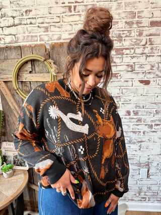 The Tacky Knit Western Sweater