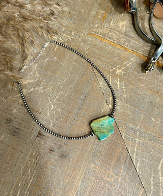 Single Slab Turquoise Choker