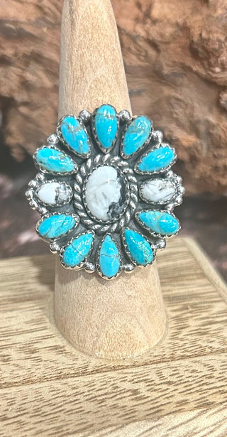 Authentic Oval Flower Ring