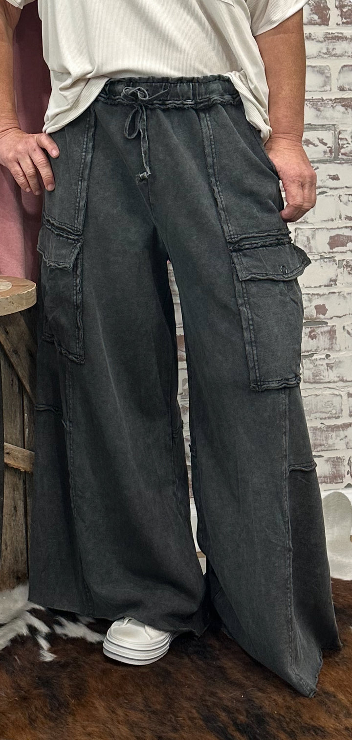 Take It Easy Easel Cargo Pants-8 COLORS!!