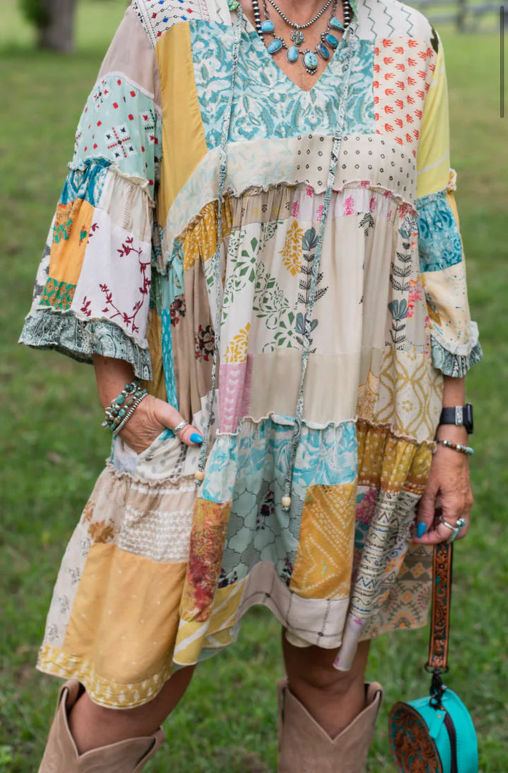 Jaded Gypsy Patchwork Sunrise Dress