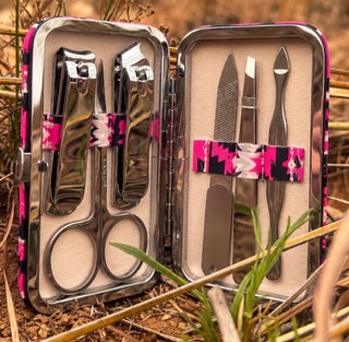Pretty in Pink Aztec Manicure Set