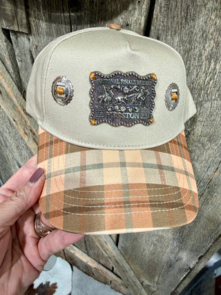 NFR Hesston Buckle Plaid Trucker Hat- Only One!