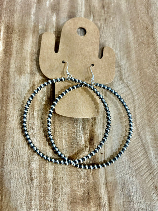 3mm Navajo Pearl Hoops