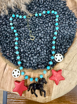 The Lone Star Pony Charm Necklace
