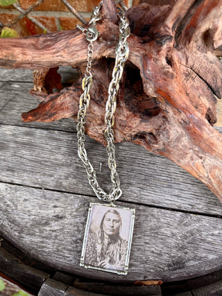 Vintage Native Chief Portrait Necklace – Western Heritage Jewelry