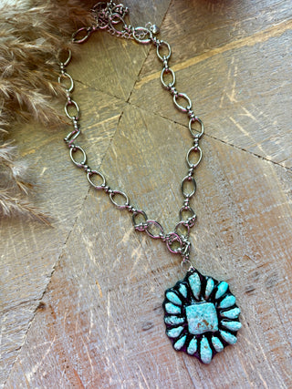 Chunky Clay Starburst Necklace