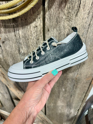 Very G Black Tooled Sneaker