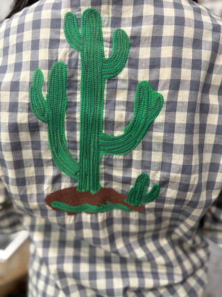 Prairie Jane Embroidered Western Pearl Snap Shirt