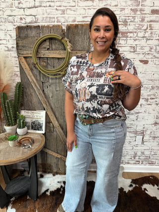 Wild West Collage Graphic Tee