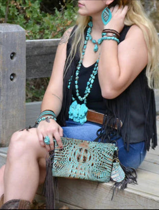 Large Turquoise Slab Belt Buckle