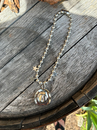 Cowboy Hat Star Necklace