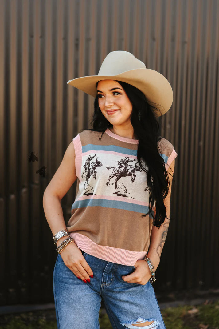 BULL TWINKLE SLEEVELESS SWEATER