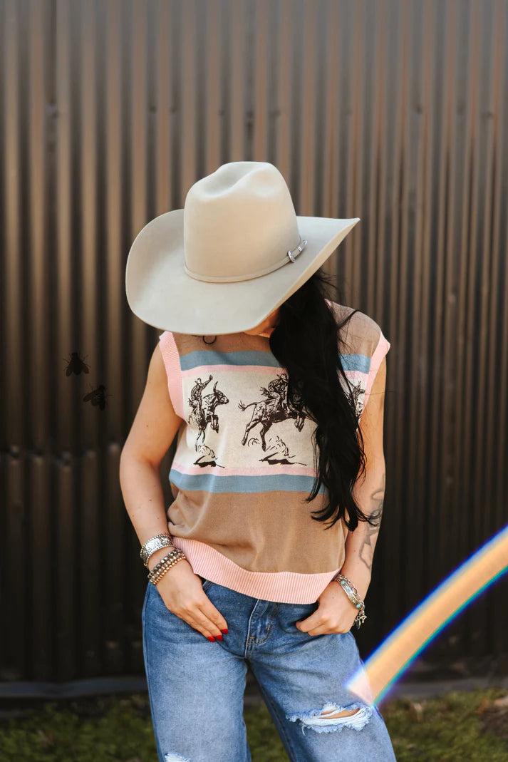 BULL TWINKLE SLEEVELESS SWEATER