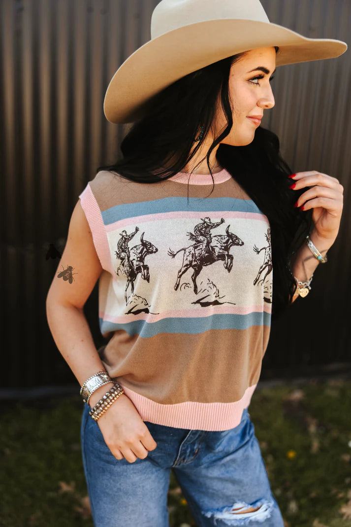 BULL TWINKLE SLEEVELESS SWEATER