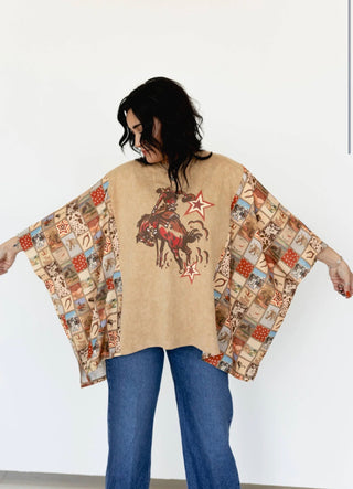 Star Cowboy Western Poncho – Varsity Rodeo