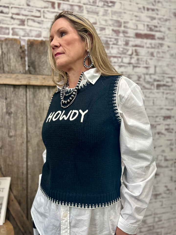 Black And White Howdy Sweater