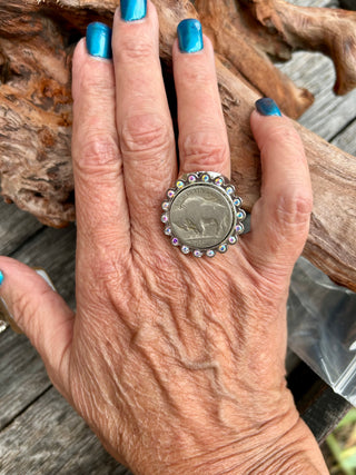 Adjustable Buffalo Nickel Ring