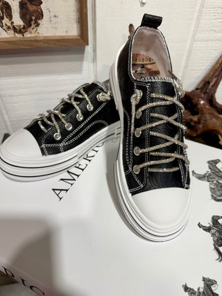 Very G Black Tooled Sneaker