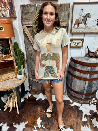 The Lone Cowboy Rhinestone Tee