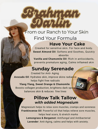 Pillow Talk Beef Tallow with Magnesium - Promotes Great Sleep !
