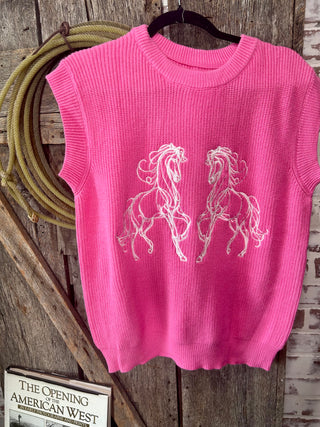 Pretty Ponies Sweater Vest