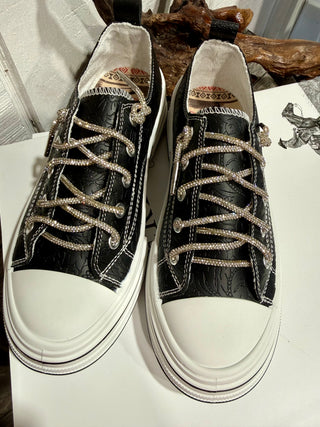 Very G Black Tooled Sneaker