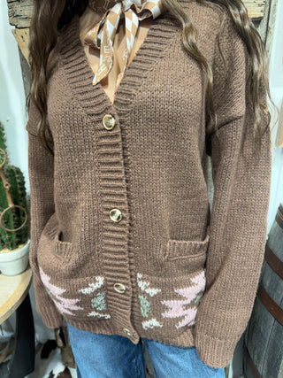 Saddle Sweetheart Western Horse Cardigan