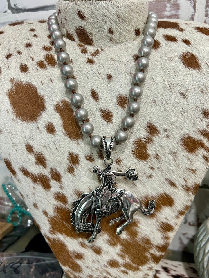 Bucking Horse Necklace