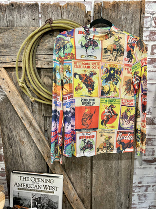 Old Rodeo Poster Print Mesh Top